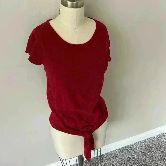 Madewell Women’s Tie-Front Marin Sweater Tee Small NWT - Picture 5 of 6